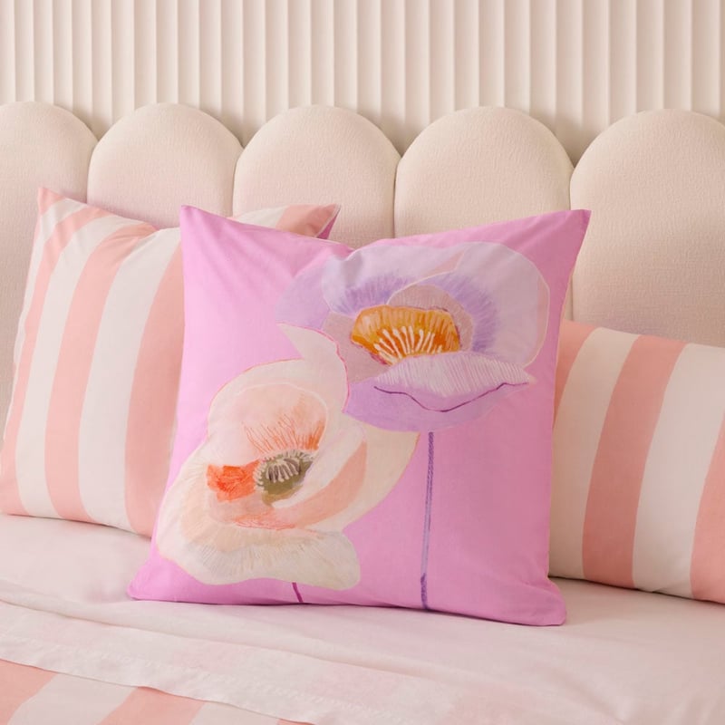 Jade Fisher Tall Poppies Pink Pillowcases