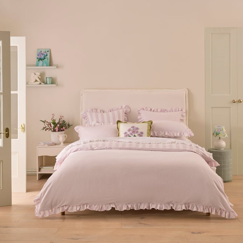 Ruffle Orchid Stripe Quilt Cover Set + Separates