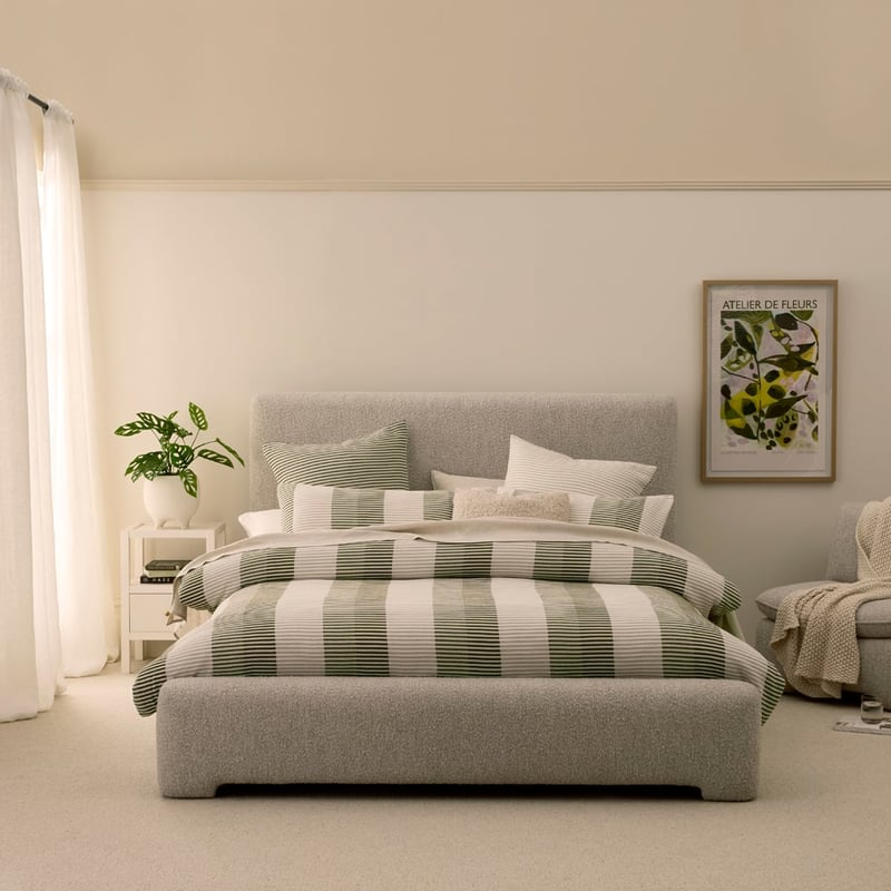 Caden Green Stripe Pillowcases