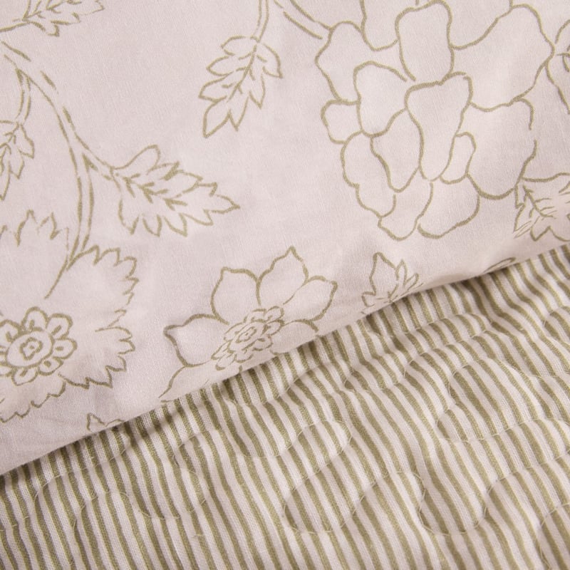 Clovelly Pink Quilted Quilt Cover Separates
