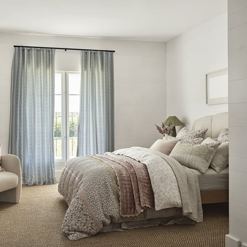 Clovelly Pink Quilted Quilt Cover Separates