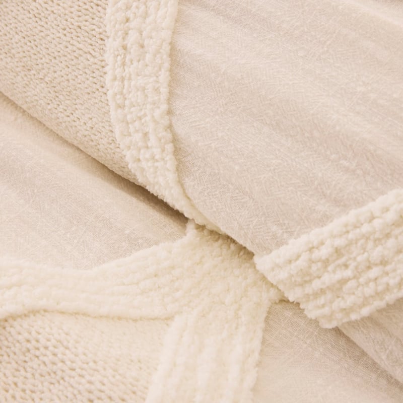 Levi Natural Tufted Quilt Cover Separates