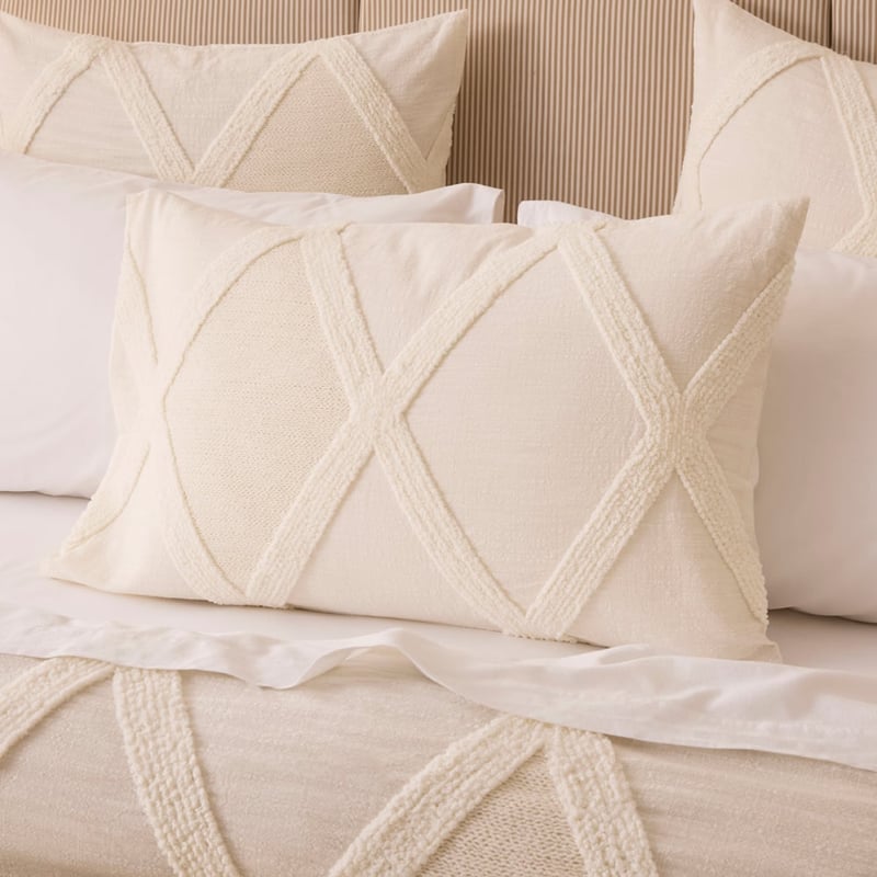 Levi Natural Tufted Quilt Cover Separates