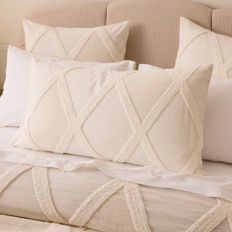 Levi Natural Tufted Quilt Cover Separates