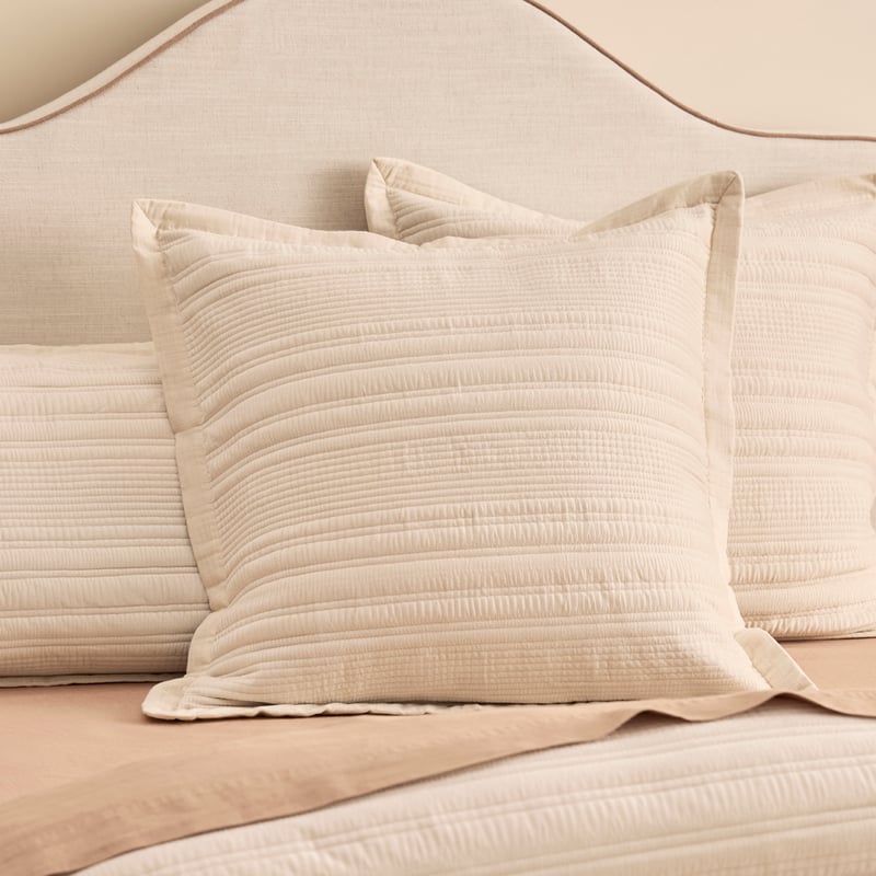 Brooks Natural Velvet Quilted Quilt Cover Separates