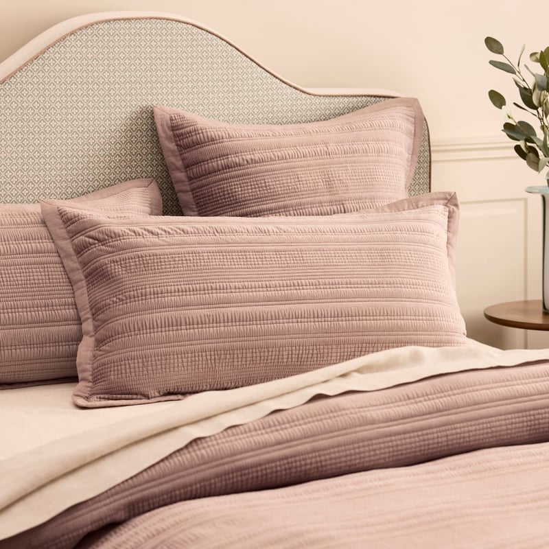 Brooks Misty Rose Velvet Quilted Quilt Cover Separates