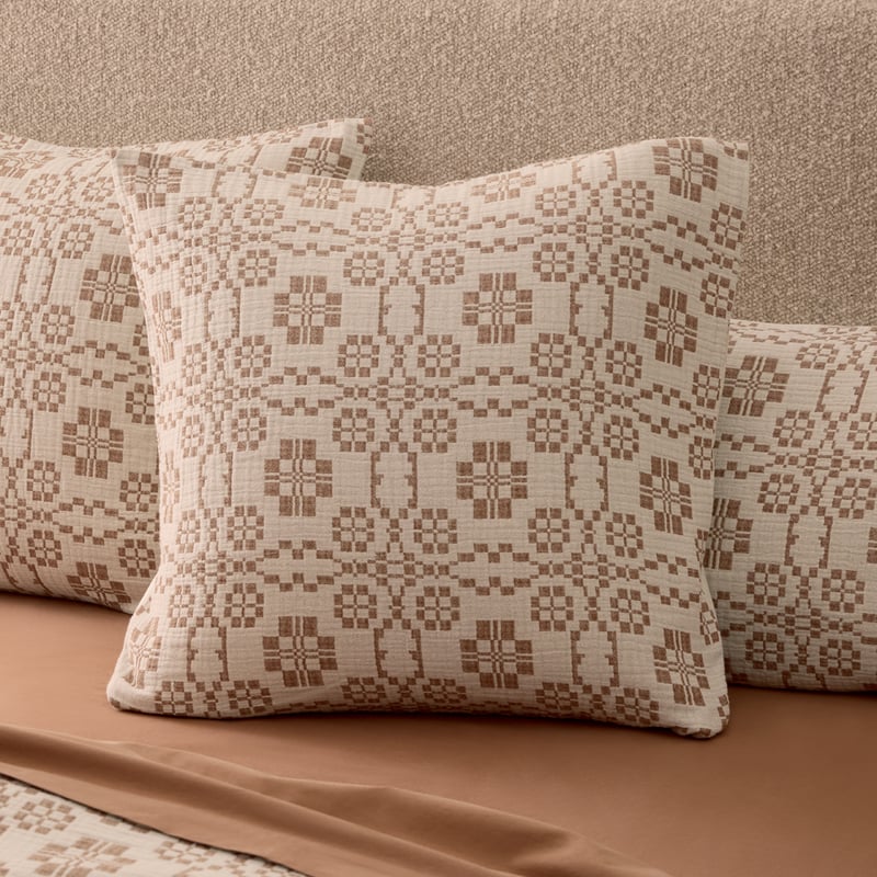 Roma Natural Jacquard Pillowcases