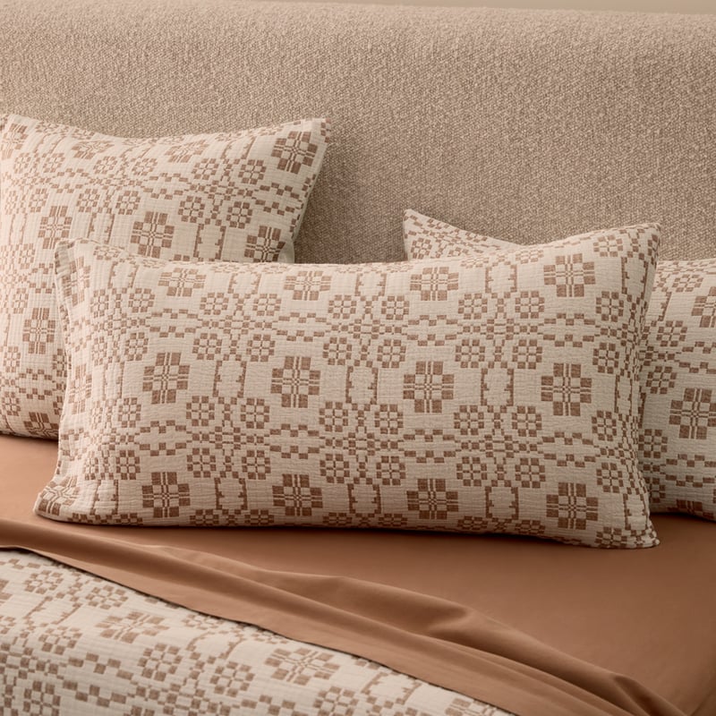 Roma Natural Jacquard Pillowcases