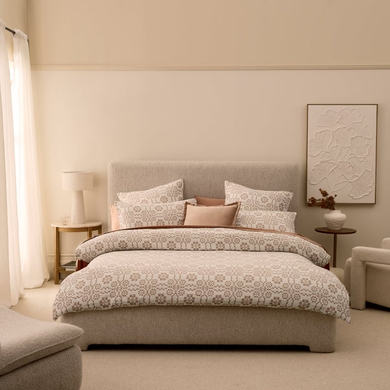 Roma Natural Jacquard Pillowcases