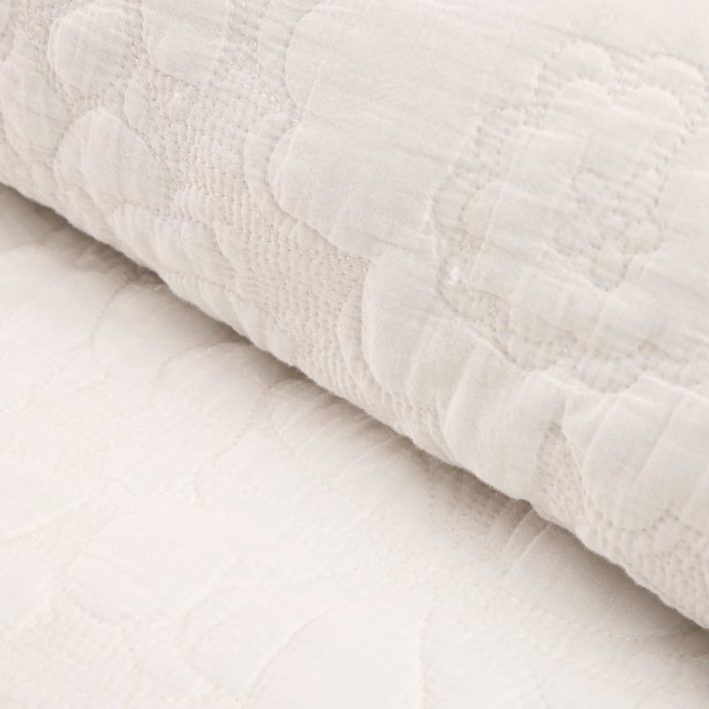 Celine White Quilted Quilt Cover Separates