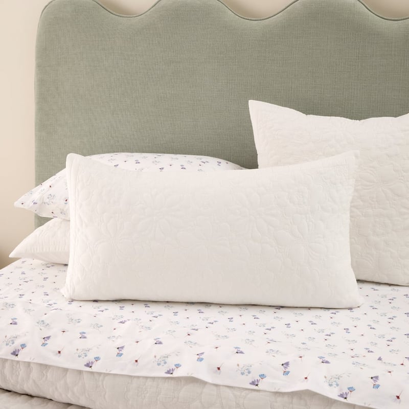 Celine White Quilted Pillowcases