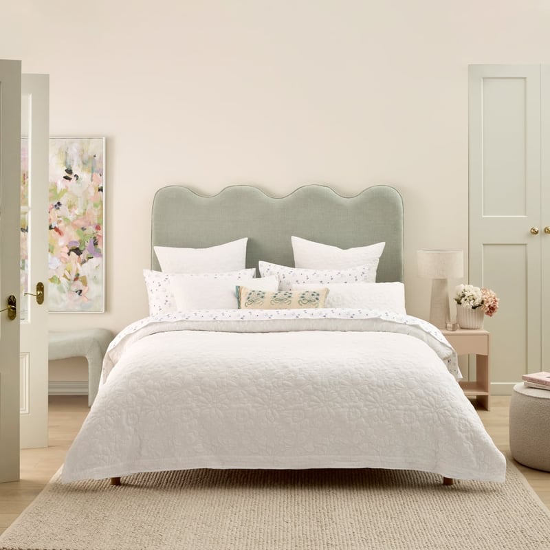 Celine White Quilted Pillowcases