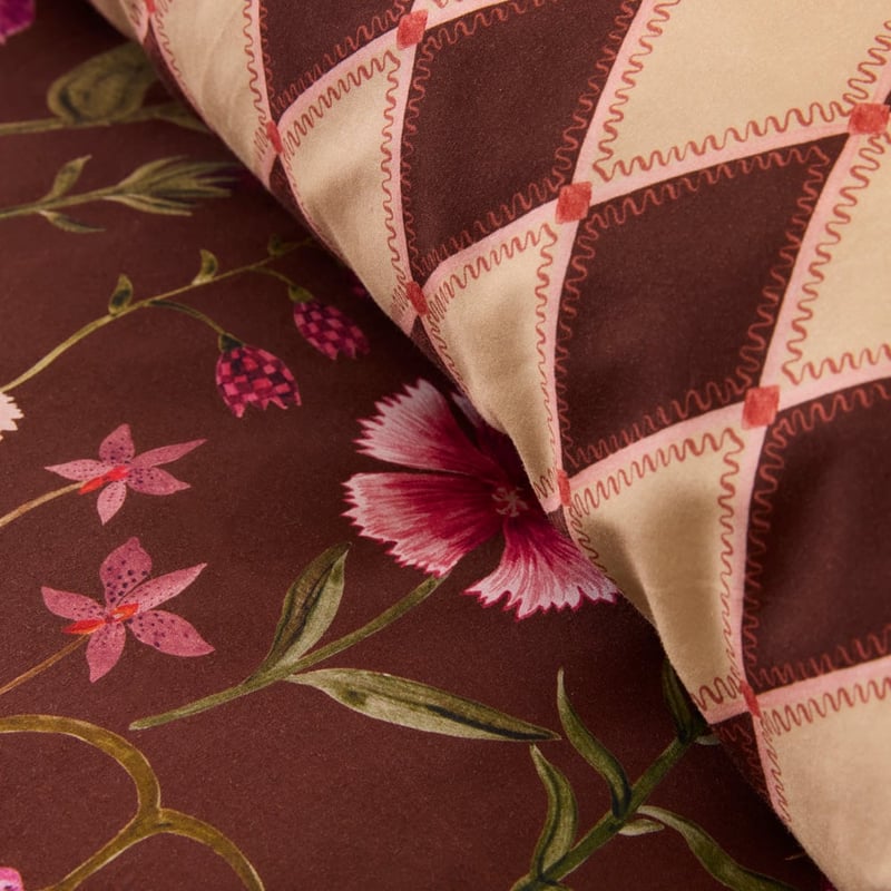 Rosalie Plum Floral Quilt Cover Set + Separates
