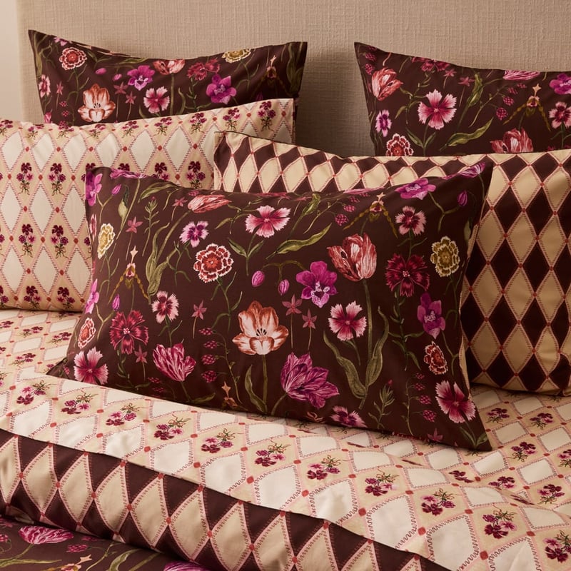 Rosalie Plum Floral Quilt Cover Set + Separates