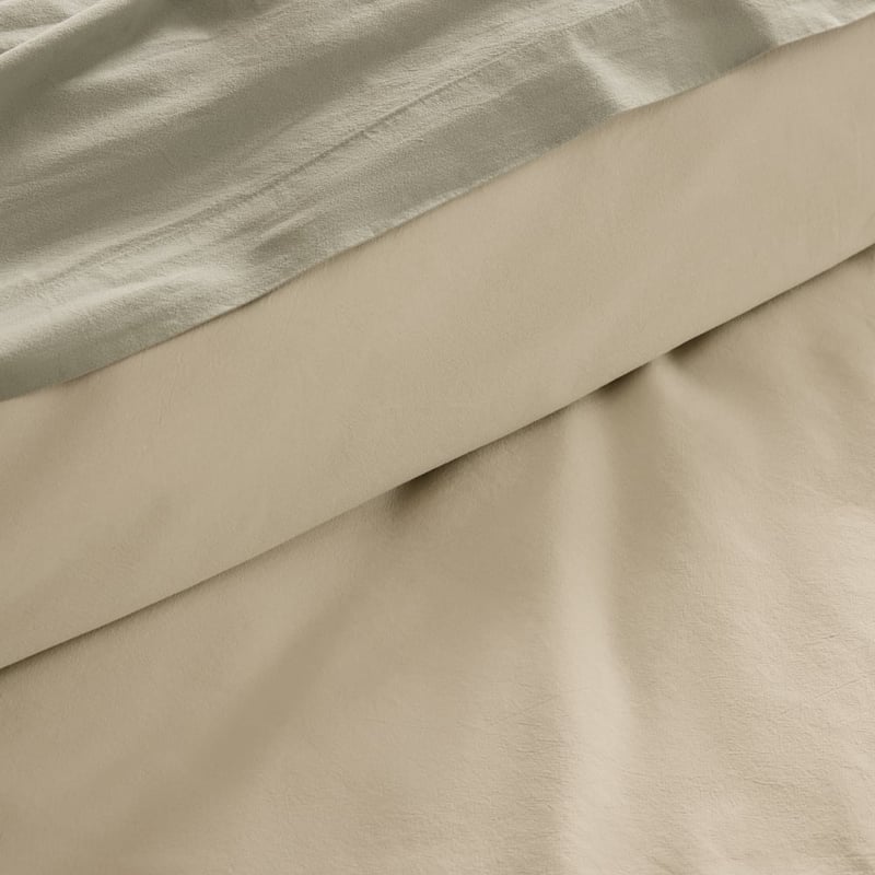 Stonewashed Cotton Pistachio Quilt Cover Separates