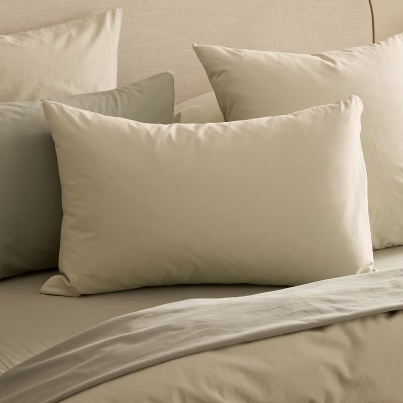 Stonewashed Cotton Pistachio Quilt Cover Separates