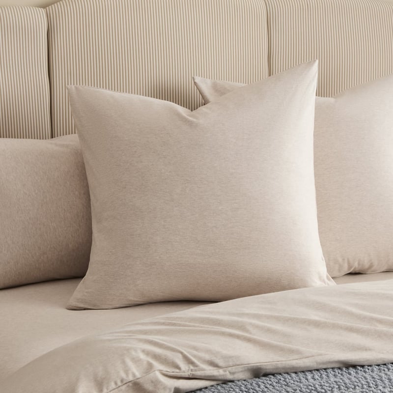 Ultra Soft Jersey Oat Marle Quilt Cover Separates