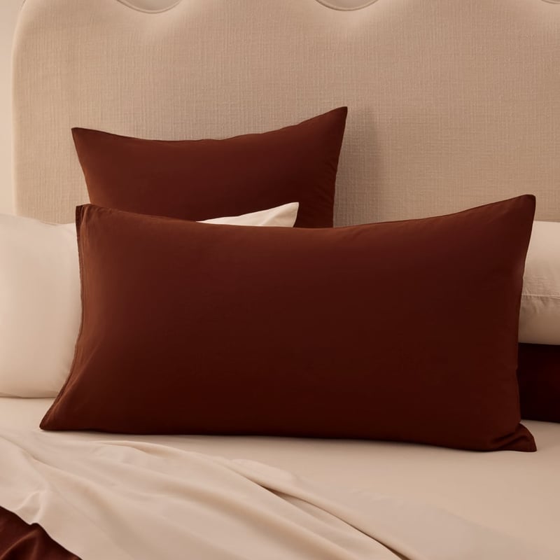 Stonewashed Cotton Auburn Pillowcases