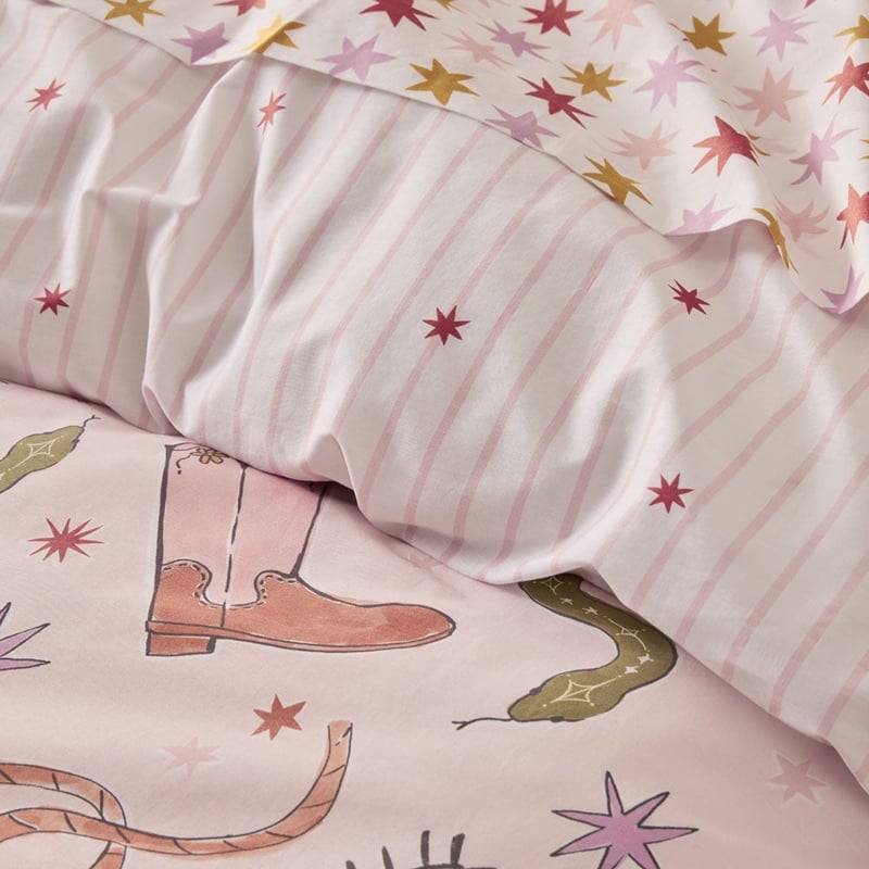 Sweet Dreams Rodeo Party Pink Quilt Cover Set + Separates