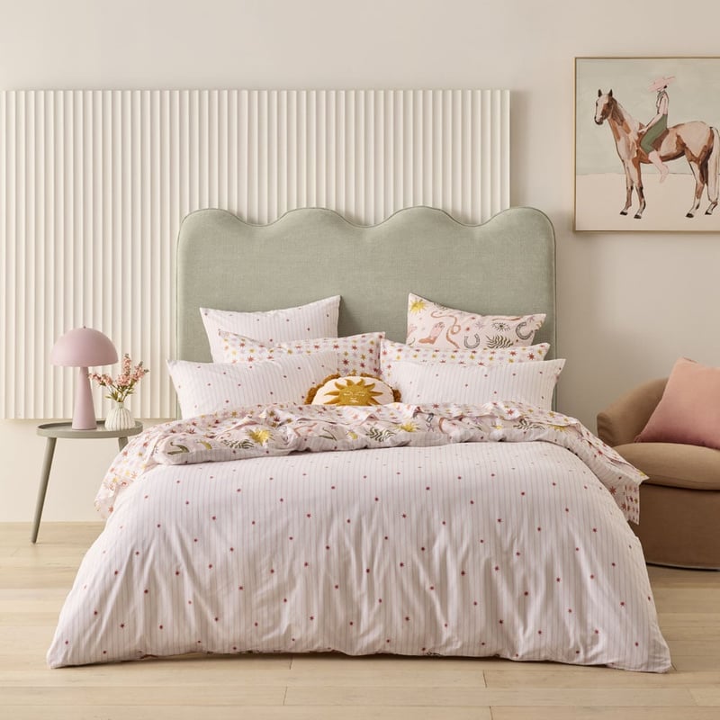 Sweet Dreams Rodeo Party Pink Quilt Cover Set + Separates