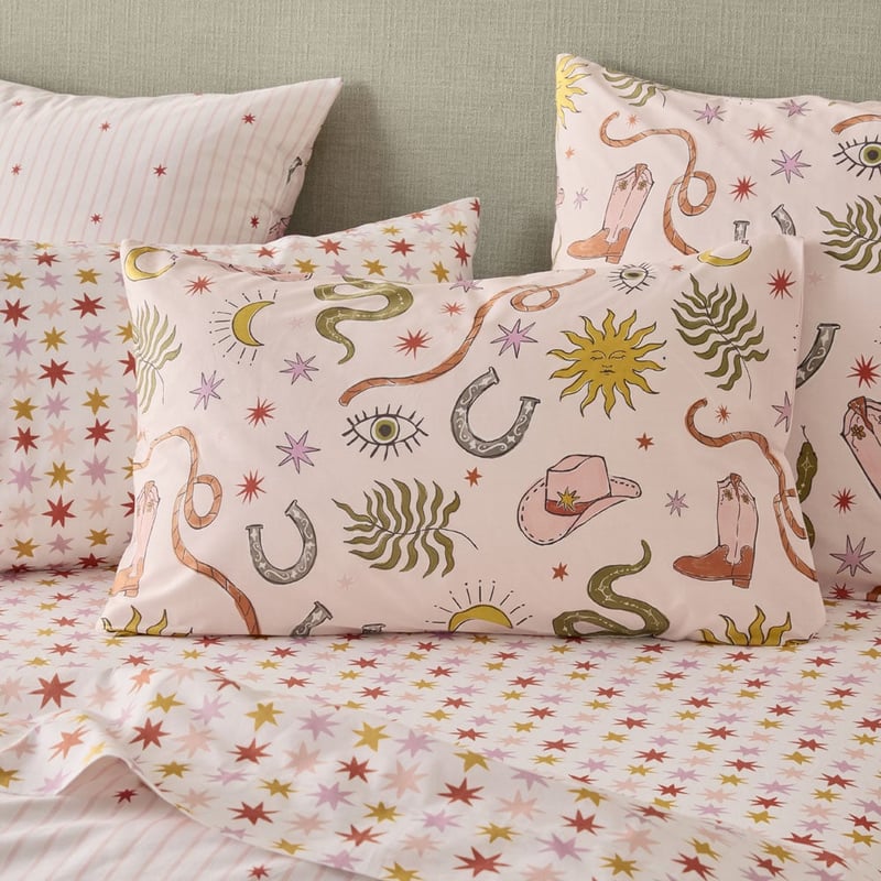 Sweet Dreams Rodeo Party Pink Quilt Cover Set + Separates