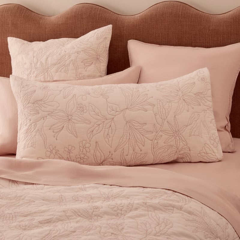 Rosa Petal Quilted Pilowcases