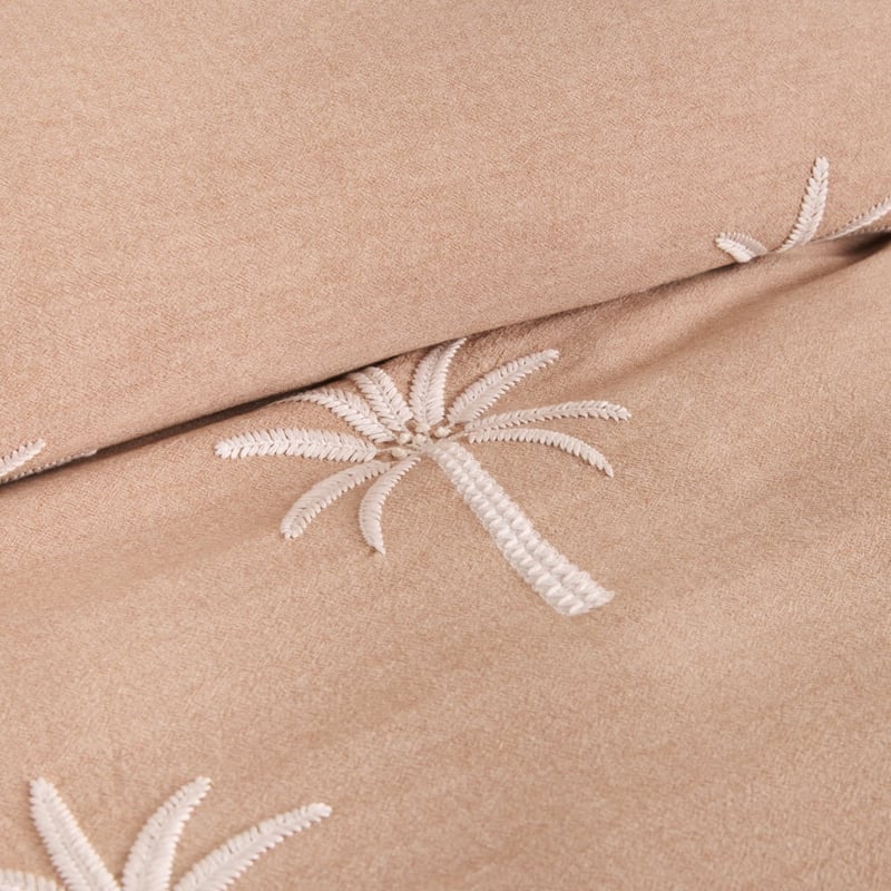 Byron Clay Palm Embroidered Quilt Cover Separates