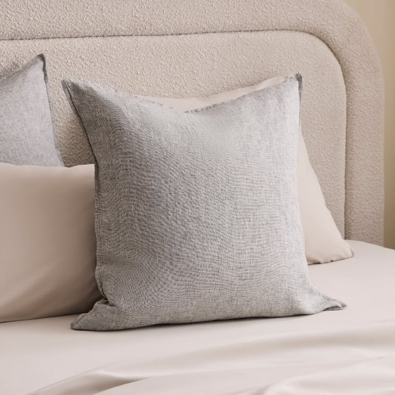 Vintage Washed Linen Salt & Pepper Pillowcase