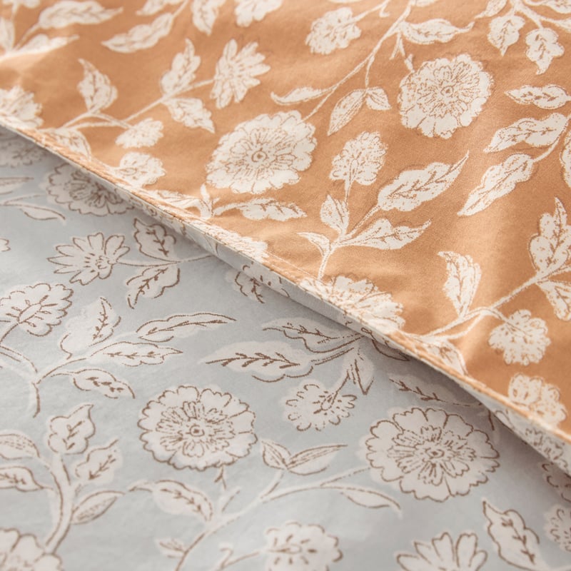 Aasha Blue & Tobacco Quilt Cover Set + Separates 