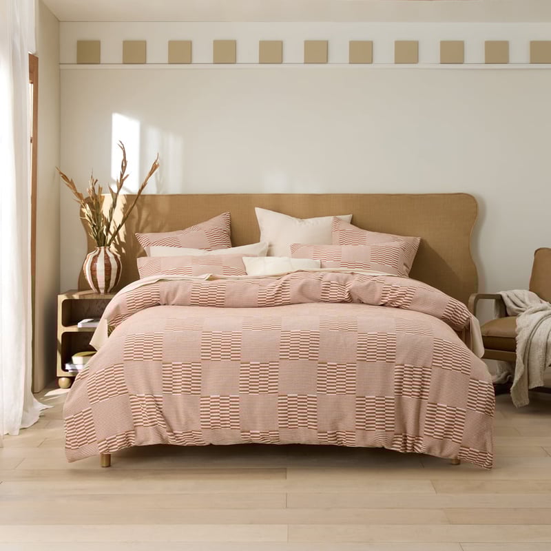 Jasper Rust Quilt Cover Set + Separates