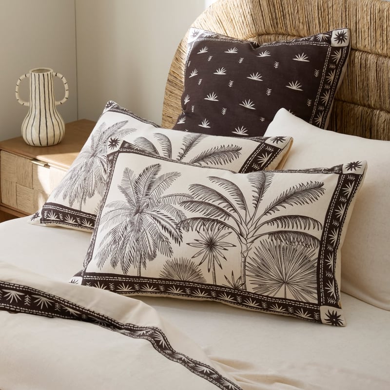 Palm Cove Natural Quilt Cover Set + Separates