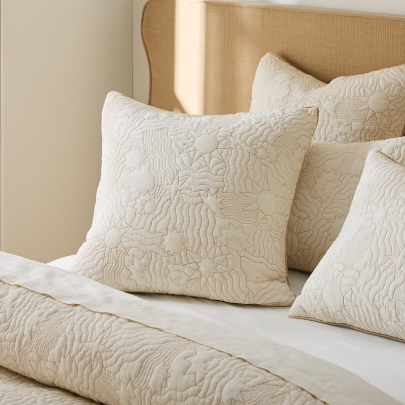 Solaris Natural Quilted Quilt Cover Separates