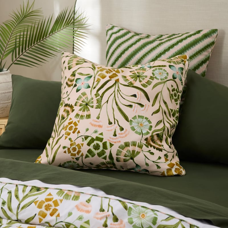 Gigi Green Floral Quilt Cover Set + Separates