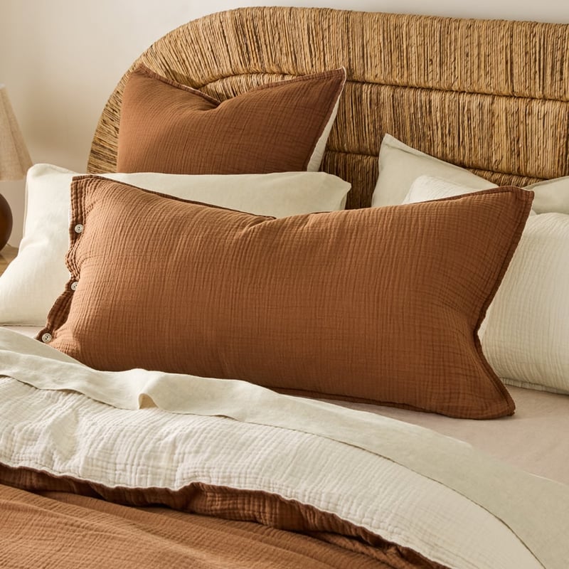 European Collection Reversible Muslin Warm Quilt Cover Separates