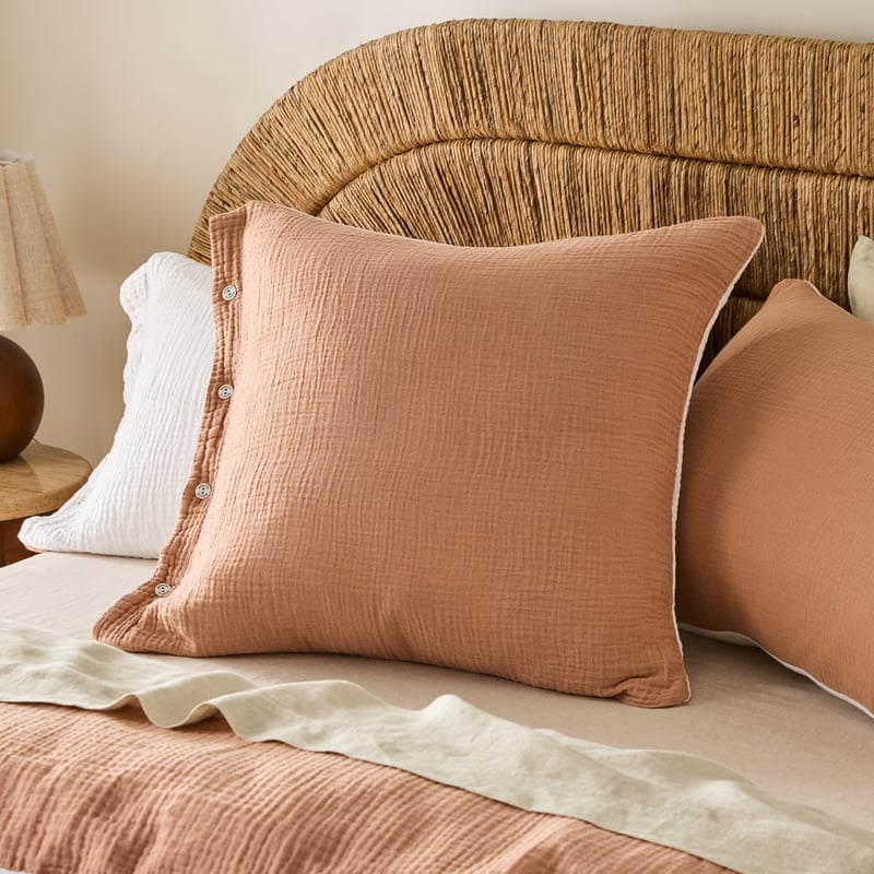 European Collection Reversible Muslin Warm Quilt Cover Separates