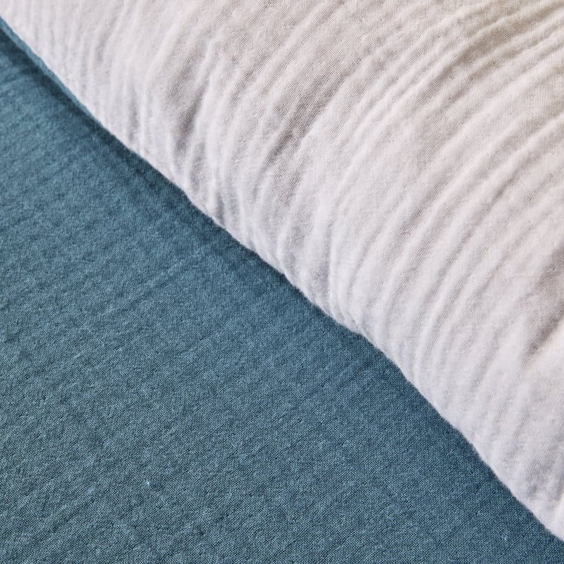 European Collection Reversible Muslin Cool Quilt Cover Separates