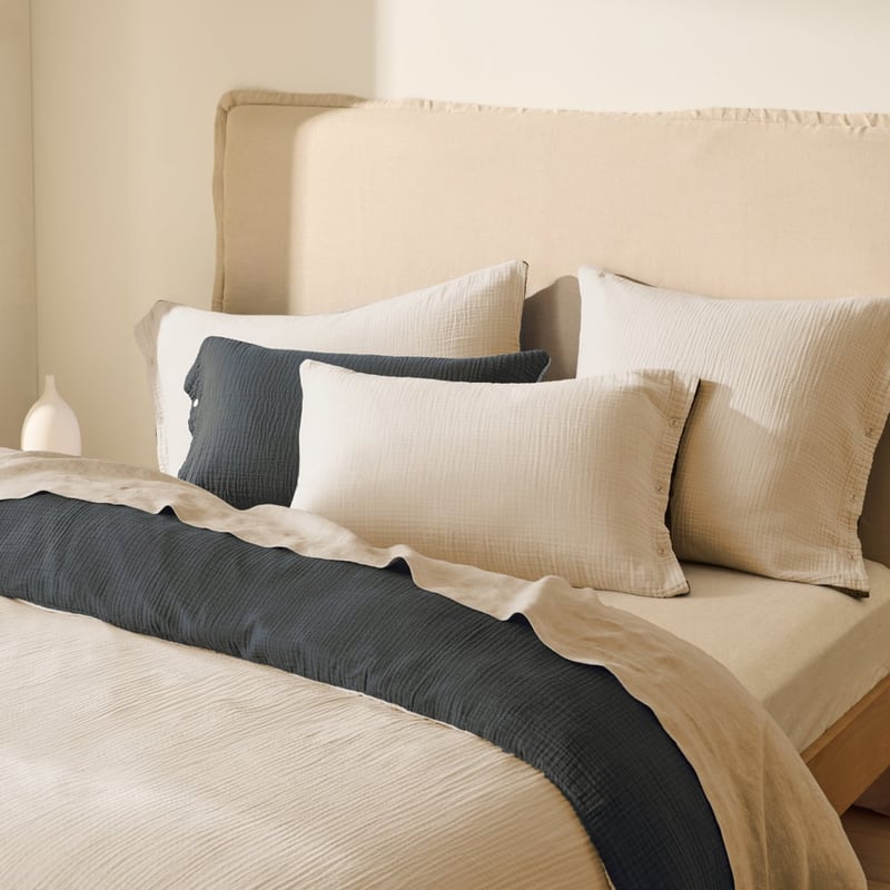 European Collection Reversible Muslin Cool Pillowcases