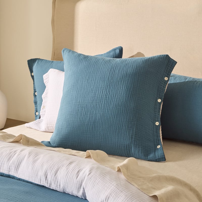 European Collection Reversible Muslin Cool Pillowcases