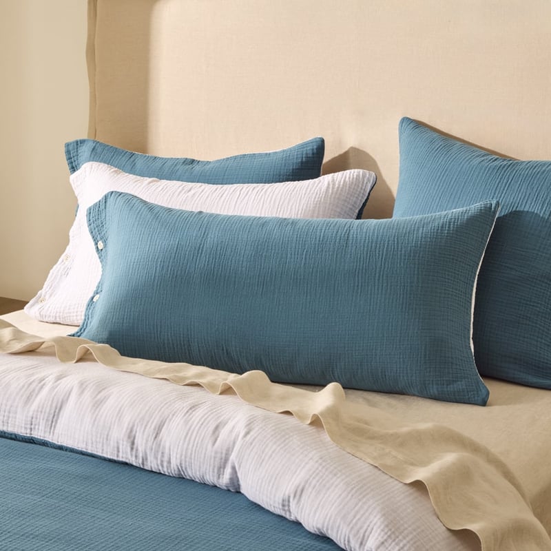 European Collection Reversible Muslin Cool Pillowcases