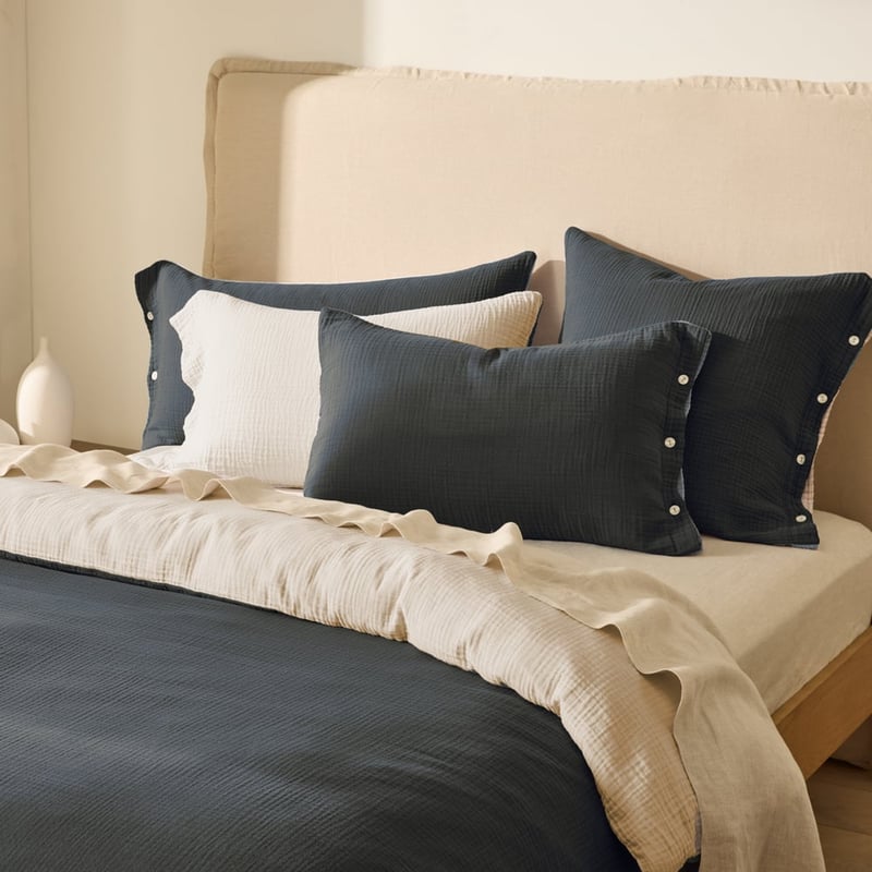 European Collection Reversible Muslin Cool Pillowcases