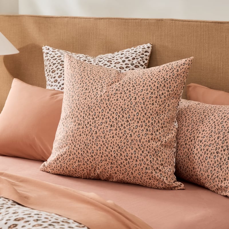 Stonewashed Cotton Sand Leopard Quilt Cover Separates