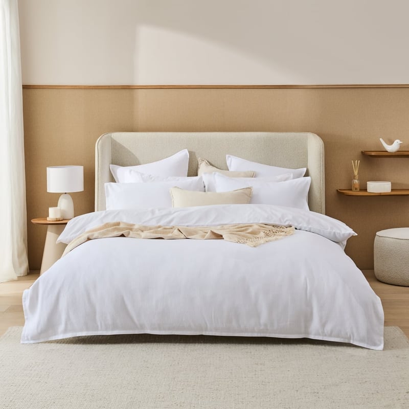 Tuxedo Grosgrain White Pillowcases