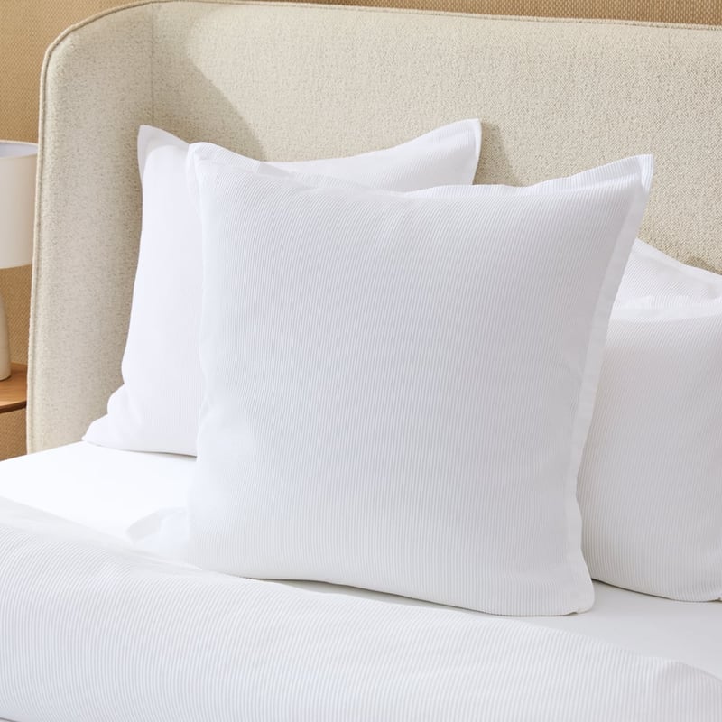 Tuxedo Grosgrain White Pillowcases