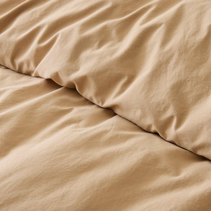 Stonewashed Cotton Sesame Quilt Cover Separates