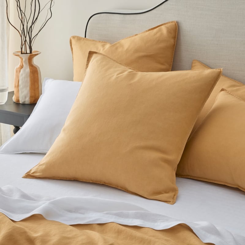 Vintage Washed Linen Wheat Quilt Cover Separates