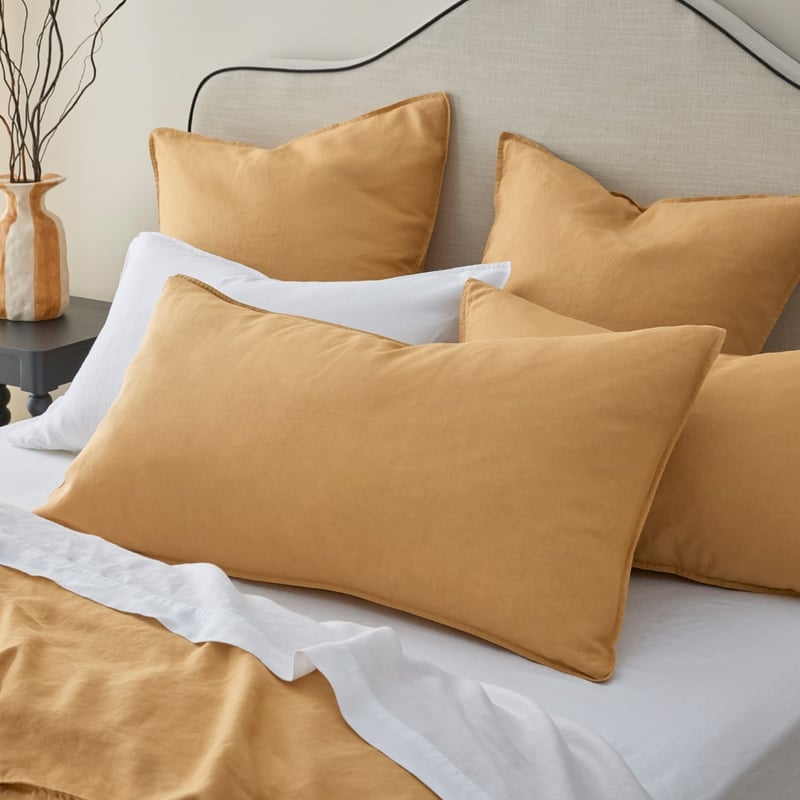 Vintage Washed Linen Wheat Quilt Cover Separates