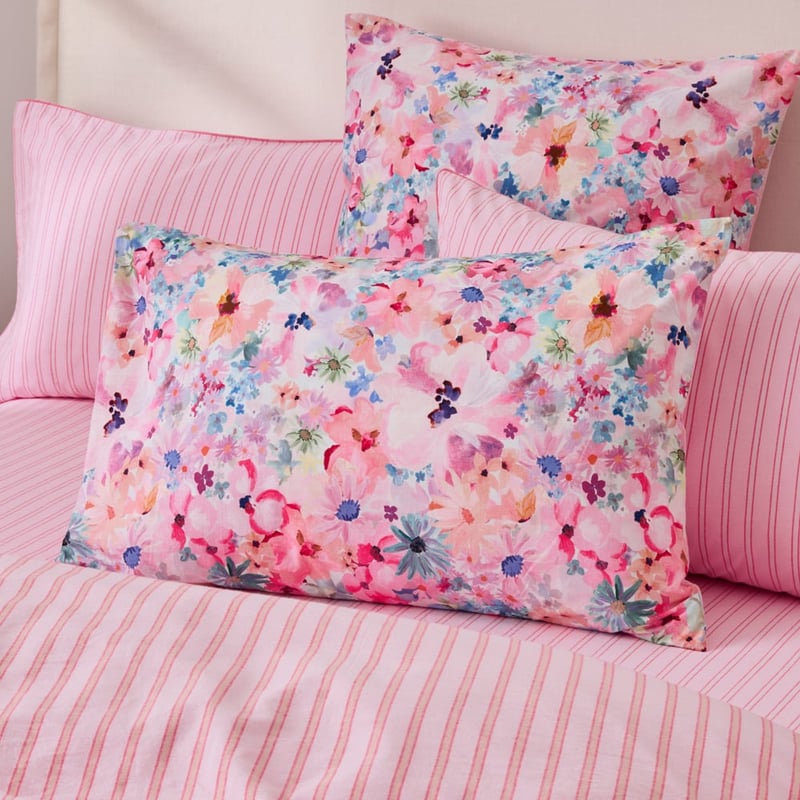 Lottie Pink Floral Quilt Cover Set + Separates