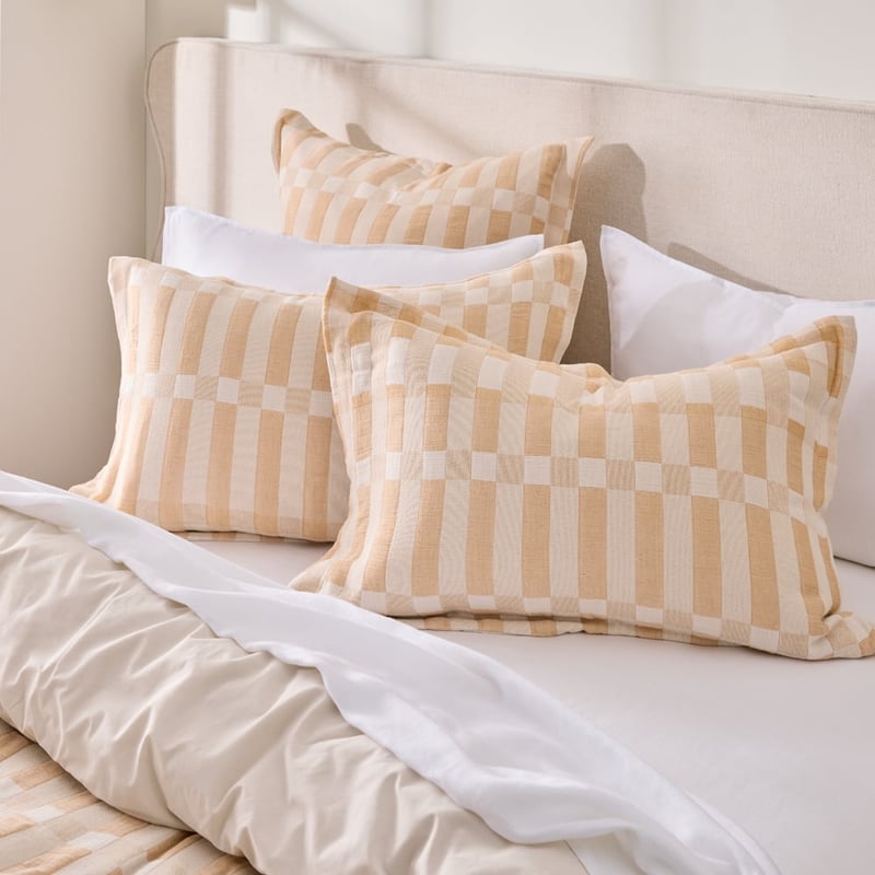 Sica Wheat Check Quilt Cover Set + Separates