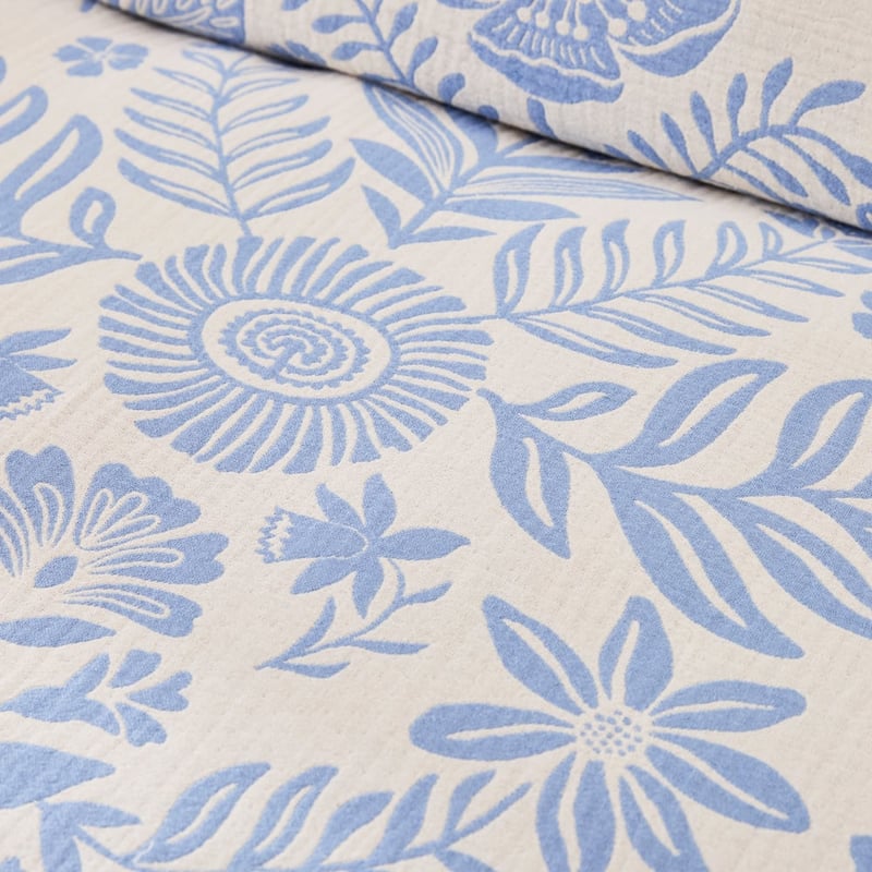 Maeve Jacquard Blue Pillowcases
