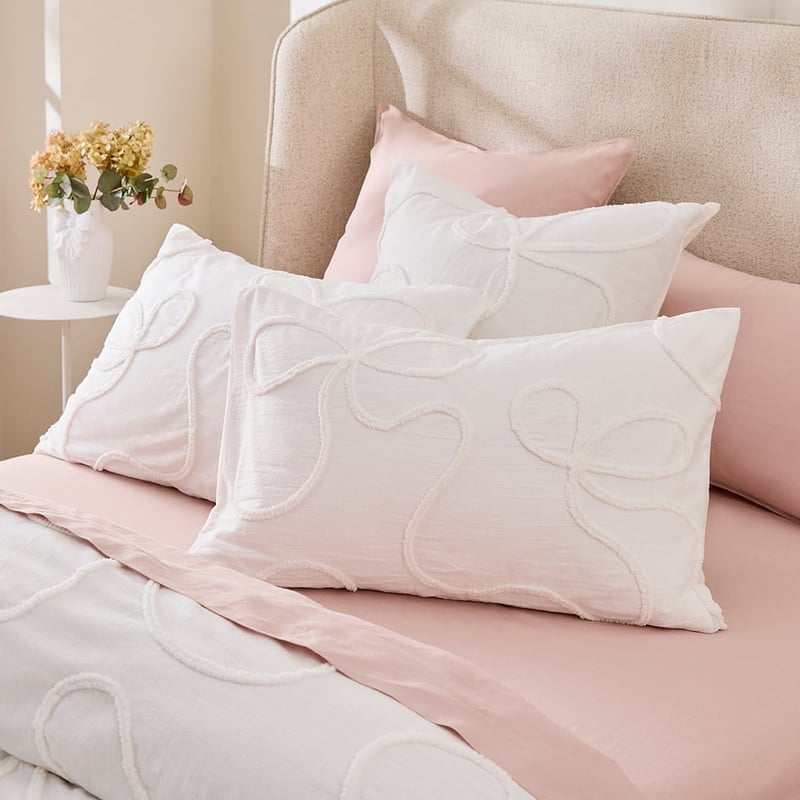 Mia White Tufted Quilt Cover Separates